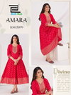 Amara By Blue Hills Rayon Printed Ladies Anarkali Kurtis Wholesale Market In Surat